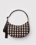 Baggu Medium Crescent Bag in Blurred Gingham | Highlow Studio