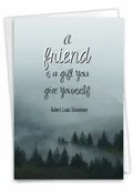 (1 Card) Friendly Words Gift - Friendship Greeting Card