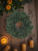 12″ Artificial Elk Mountain Pine Wreath / Candle Ring – Each