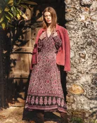Block Print Shirt Dress