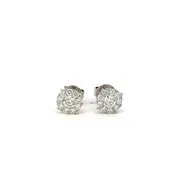 Diamond Cluster Stud Earrings — Cresalia  Jewelers