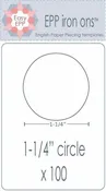 1-1/4in Circle EPP Iron-On x 100 # EPP81