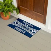 28" x 16" PVC Trapper Mat, Come Back with Tickets, Brigham Young University
