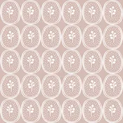 Ciao Cilantro Wallpaper - Dusty Mauve/White