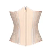 Beige Fine Mesh No Line Corset, Slim Silhouette, Regular