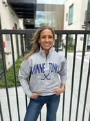 1/4 Zip Minnetonka Hockey Sweatshirt [Heather Gray]