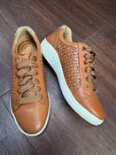 Aetrex Courtney Leather Laser Cut Comfort Sneakers