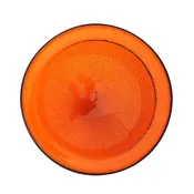 Achla Designs 12" Crackle Glass Bowl - Mandarin