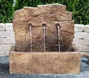 Acadia Wall Fountain Cast Stone