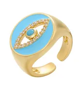 Evil Eye Ring - Blue