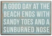 A Good Day At The Beach Box Sign
