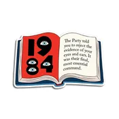 1984 Book Quote Sticker