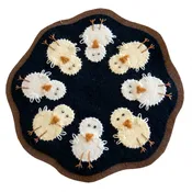 Handmade Chick Wool Felt Table Mat