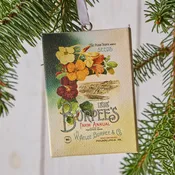 Vintage 1898 Seed Catalog Cover Ornament