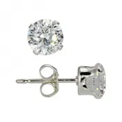 Round Diamond Earrings - 5mm