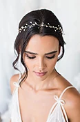 Freshwater Pearl and Swarovski Crystal Hair Vine