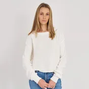 Archer Cashmere - Sloan Cotton Sweater in White