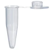 0.2mL Individual PCR Tube with Optically Clear Flat Cap for qPCR, Clear