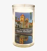 Mission Santa Barbara Devotional Candle — Old Mission Santa Barbara