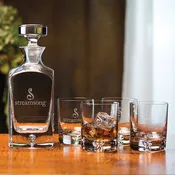 Deluxe Square Decanter Set