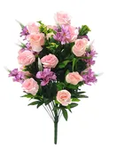 043832PAS | 29"L | ROSE/SPIKE BUSH X36 | PASTEL