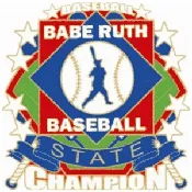 Babe Ruth Baseball State Champion Enamel Pin