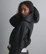 Belle Cropped Lightweight Hooded Jacket