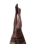 Marissa | Sheer Chocolate Brown | Thigh-Highs | Petite to Plus Size
