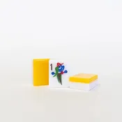 2 Layer Butterscotch Yellow- Engraved  and  Handpainted American Mah Jongg tile set