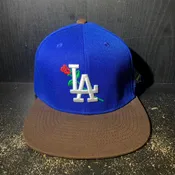 From The Ground Up LA Snap Back Hat Blue/Brown