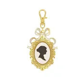 Jane Austen Silhouette Enamel Charm