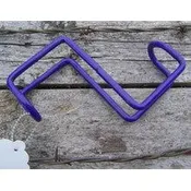 Bridle Hook - Vinyl Coated Steel - 4" (Purple)