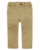 Baby And Toddler Boys Uniform Stretch Skinny Chino Pants - Tan