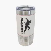 20oz Baseball Leatherette Tumbler