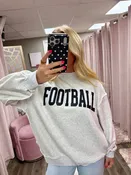 Football Reversible Mock Neck Sweatshirt