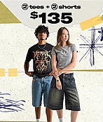 2 Tees & 2 Shorts for $135