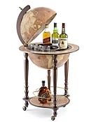 Da Vinci Italian Bar Globe Cabinet | 16″ Rust