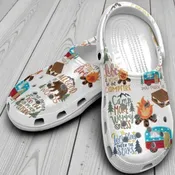 “Camp More, Worry Less” – Camping Outdoor Adventure Themed Crocs