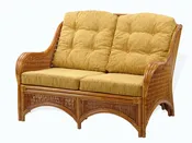 Jam Loveseat, Colonial color with Light Brown Cushions