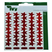 135 Red Metallic Stars Stickers – Sticky Labels Self-Adhesive Christmas Envelope