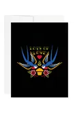 Anniversary Swallows Greeting Card