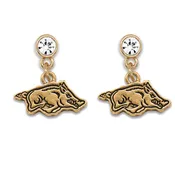 Arkansas Razorbacks Lydia Gold Earrings