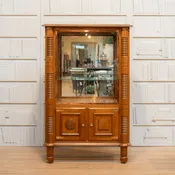 1940s French Oak Cabinet Display Cabinet in the Manner of Charles Dudouyt