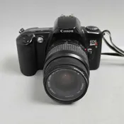 Canon EOS Rebel XS 35mm Film Camera w/ EF 35-80mm Lens - Powers On (4x6x5.5)