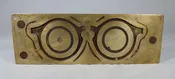 SALE - Vintage Industrial Bronze Eyeglass molds circa 1940-1950