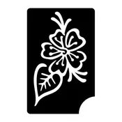 100 Henna Flower - Set of 5 - Art Factory Glitter Tattoo Stencils