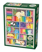 Rainbow Cat Quilt Jigsaw Puzzle (1000 Pieces)