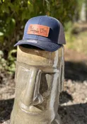 Richardson 112 Adjustable Trucker Cap in Blue/Charcoal
