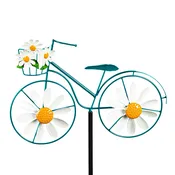 Lamaria Bicycle Spinner Metal Garden Stake