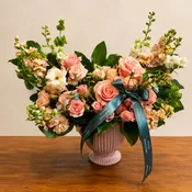 Blush & Bloom: Elegant Garden Arrangement